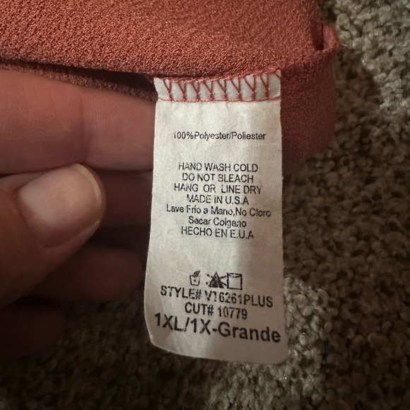 Scalloped Hem Pink Top - Picture 5 of 5